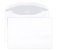 Clairefontaine 6982C - Boite de 500 Enveloppes Blanches C5-162x229mm - Patte Gommée Mécanisable - 80g/m² - pour machine de mise sous pli automatique