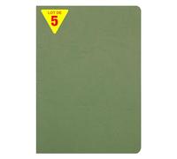 Clairefontaine 733003Cpack Nomaddict Lot 5 Cahiers Agrafés Verts - A4