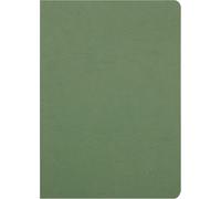 Clairefontaine 733063C Collection Nomaddict (ex Age Bag) Un Cahier Agrafé Vert - A4 21x29,7 cm - 96 Pages Lignées avec Marge - Papier Blanc 90 g - Couverture Carte Lustrée Grain Cuir