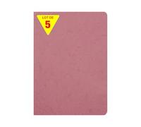 Clairefontaine 733066Cpack Nomaddict Lot 5 Cahiers Agrafés Rose Antique