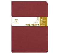 Clairefontaine 733072C Collection Nomaddict (ex Age Bag) Lot de 2 Cahiers Agrafés Duo Rouge - A4 21x29,7 cm - 96 Pages Lignées avec Marge - Papier Blanc 90 g - Couverture Carte Lustrée Grain Cuir