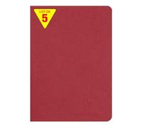 Clairefontaine 733102Cpack Nomaddict Lot 5 Cahiers Agrafés Rouges - A5