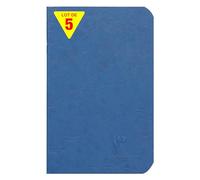 Clairefontaine 734164Cpack Collection Nomaddict (ex Age Bag) Un Lot de 5 Cahiers Agrafés Bleus - 9x14 cm - 96 Pages Lignées - Papier Blanc 90 g - Couvertures Carte Lustrée Grain Cuir