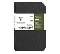 Clairefontaine 734181C Collection Nomaddict (ex Age Bag) Lot de 2 Carnets Agrafés Duo Noir - 9x14 cm - 96 Pages Unies Blanches - Papier 90 g - Couverture Carte Lustrée Grain Cuir