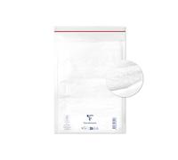 Clairefontaine 7344C - Paquet de 10 Pochettes Blanches Matelassées de Film à Bulles 180x260 mm - 90g/m²