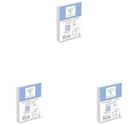 Clairefontaine 7701C - Combiné Triomphe comprenant 20 Enveloppes Blanches Doublés 90x140mm - Gommées - 130g/m² + 20 Cartes Bristol Blanches 82x128mm 220g/m², Paquet de 3