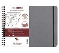 Clairefontaine 782465C Cahier spirale My.Notes B5 120p ligné 90g Gris
