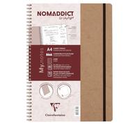 Clairefontaine 78346C Cahier spirale My.Notes A4 120p ligné 90g Tabac