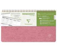 Clairefontaine 783496C - Nomaddict My.weekly.planner Rose Antique 29,7x17cm