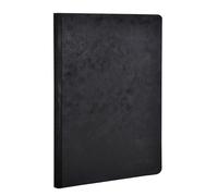 Clairefontaine 795461C Collection Nomaddict (ex Age Bag) Un Carnet Cousu Dos Toilé Noir - A5 14,8x21 cm - 192 Pages Lignées - Papier Blanc 90 g - Couverture Carte Lustrée Grain Cuir