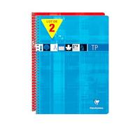 Clairefontaine 8007AMZC - Lot 2 Cahiers Spirale TP 24x32cm 80p GC + Unies