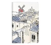 Clairefontaine 812431C - Un Mini Carnet Piqué Cousu Fil Moulin Rouge - 7,5x12 cm 48 Pages Unies papier Blanc 90g - Collection Moulin Rouge - 6 visuels, livraison aléatoire