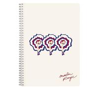 Clairefontaine 812435C - Un Cahier à Spirale Moulin Rouge - A4 21x29,7 cm 148 Pages Lignées avec Marge Papier Blanc 90g - Collection Moulin Rouge - 2 visuels, livraison aléatoire