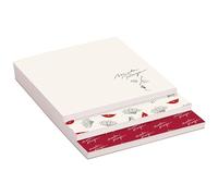 Clairefontaine 812443C - Un Bloc Mémo de 90 Feuillets, 30 Feuillets par format / Imprimés Détachables / Papier Ivoire 90g / 3 niveaux / 10x14x0,8cm - Collection Moulin Rouge