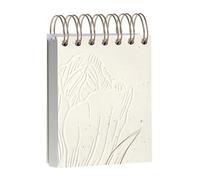 Clairefontaine 813070C - Un Petit Bloc Notes A Spirale Motifs Tulipe / Nature / Floral - 9x11cm - 160 Feuilles Unies 90g - Collection Tulip Paper