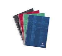 Clairefontaine 8139C Un Répertoire Libre à Spirale 4 Encoches - A4 21x29,7 cm - 224 Pages Petits Carreaux - Papier Blanc 90 g - Couverture Carte Pelliculée - Couleur Aléatoire