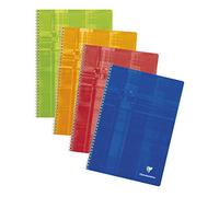 Cahier reliure intégrale A4 100 pages quadrillé 4x4 - Assortis