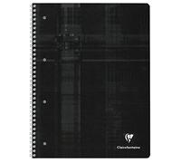 Clairefontaine 82510C Un Cahier à Spirale Perforé - A4+ 22,5x29,7 cm - 160 Pages Détachables Unies Blanches - Papier 90 g - Couverture Carte Pelliculée Couleur Aléatoire