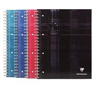 Cahier spirale Clairefontaine Bind'o block A4+ 22,5 x 29,7 cm perforé - petits carreaux - 240 pages
