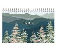 Clairefontaine 83496C - Un Bloc Planner à Spirale 22x14 cm - 53 Feuillets Imprimés - Planificateur hebdomadaire - Planning Hebdomadaire design Nature - Organisation - Collection La Vie en Vosges
