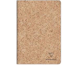 Clairefontaine 83523C - Un Cahier Piqué Cousu Fil couverture Papier à base de Coques de Cacao - A4 21x29,7 cm 96 Pages Lignées papier Ivoire 90g - Avec Rabat - Collection Jeans&Cocoa