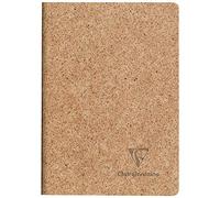 Clairefontaine 83525C - Un Carnet Piqué Cousu Fil couverture Papier à base de Coques de Cacao - A6 10,5x14,8 cm 96 Pages Lignées papier Ivoire 90g - Avec Rabat - Collection Jeans&Cocoa