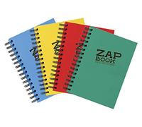 Clairefontaine 8353Cpack - Carnet Spiralé Zap Book - 160 Feuilles Papier Croquis 100% Recy 6 10,5x14,8 cm 80g - Couleur de Couverture Aléatoire - Paquet de 5 Carnets
