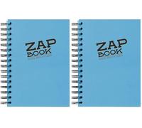 Clairefontaine 8360C Carnet Spiralé Zap Book - 160 Feuilles Papier Croquis 100% Recy 5 14,8x21 cm 80g - Couleur de Couverture Aléatoire (4 coloris possible) (Lot de 2)