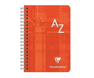 Clairefontaine 8509C - Répertoire Spirale 9x14cm 180p PC 90g Pelliculé