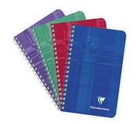 Clairefontaine 8586C - Carnet Spirale 7,5x12cm 100p Lignées 90g Pelliculé
