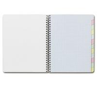 Clairefontaine 8959C Un Répertoire Libre à Spirale 12 Encoches - 17x22 cm - 120 Pages Petits Carreaux - Papier Blanc 90 g - Couverture Carte Pelliculée - Couleur Aléatoire