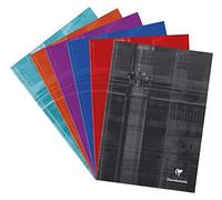 Cahier brochure rembordée rigide A4 192 pages ligné + marge - Assortis