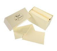 Boite Mode de Paris, 30cartes-30 enveloppes, coupe Moyen-Age - Ivoire