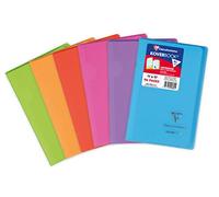 Clairefontaine Lot de 3 Carnets Koverbook 11x17 cm 96 p. 90g 5x5 Polypro Coloris aléatoire