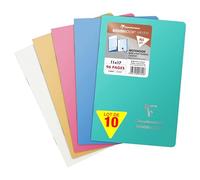 Clairefontaine 941741C - Lot 10 Carnets Koverbook Silver 11x17cm 96p Lig.
