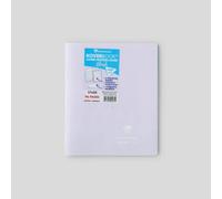Cahier piqué Koverbook Blush 17x22cm 96 pages grands carreaux couverture polypropylène opaque bicolore Couleur aléatoire. - Assortis