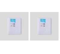 Clairefontaine 951481C Un Cahier Agrafé Koverbook Blush - 17x22 cm - 96 Pages Grands Carreaux - Papier Blanc 90 g - Couverture Polypro Opaque - Couleur Aléatoire (Lot de 2)