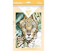 Clairefontaine 95744C Bloc de Coloriage Pour Adulte Créativité Détente Zen d'Animaux - Multitechniques Crayons, Feutres, Aquarelle, Peinture 20 Feuilles Format A4 250G - ODELIA Thème Les Animaux