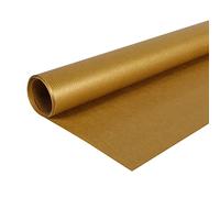 Clairefontaine 95775C - Un Rouleau De Kraft Couleur Recy imensions : 3x0,70m - Kraft Recyclé 65g - Couleur : Or - Emballage Cadeau, Loisirs Créatifs, DIY, Papier Cadeau, Artisanat