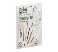 Clairefontaine 960061C bloc collé PaintON Recy lanc 15 Feuilles A6 250g