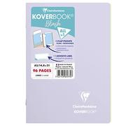 Clairefontaine 961775C Carnet Agrafé Koverbook Blush Lilas - A5 - 96p ligné