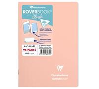 Clairefontaine Carnet agrafé Koverbook Blush A5 14,8x21 cm 96 pages lignées Corail/Bleu givré