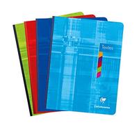 Clairefontaine - Cahier de textes 17x22 cm - 144 p. grands carreaux - Couleur aléatoire