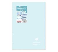 Clairefontaine 971772C Un Cahier Agrafé Koverbook Blush Bleu givré - A4 21x29,7 cm - 96 Pages Lignées - Papier Blanc 90 g - Couverture Polypro Opaque