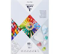 Clairefontaine 97241C Bloc 60F Papier Dessin Blanc A4 (21x29,7cm) 90g