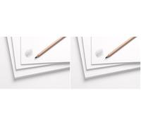 Clairefontaine 975386C - Paquet Carton Mousse Graffic - 6 Plaques Carton Mousse Léger et Rigide Blanc - A4 21x29,7 cm 3mm - Idéal pour le Maquettisme, les Présentations et Expositions (Lot de 2)