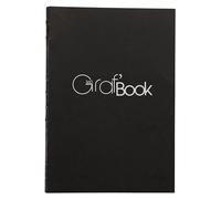 Clairefontaine 975801C Carnet Cousu Graf'Book 360° - 100 Feuilles Papier Dessin Blanc à la Surface Lisse - A5 14,8x21 cm 100g - Orientation Portrait