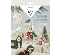 Clairefontaine Kit découverte Calendrier de l'Avent 24 maisonnettes 100 % DIY 20,6x1,9x29 cm