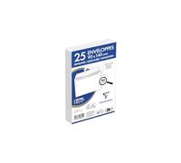 CLAIREFONTAINE 9811C Lot de 25 enveloppes 90 x 140 mm, auto-adhésives, 90 g/m² - Blanc