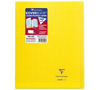 Clairefontaine Cahier Koverbook 24 x 32 cm Seyès 96 pages Couverture polypro Jaune